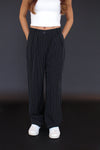 Stripe Pleated Pant